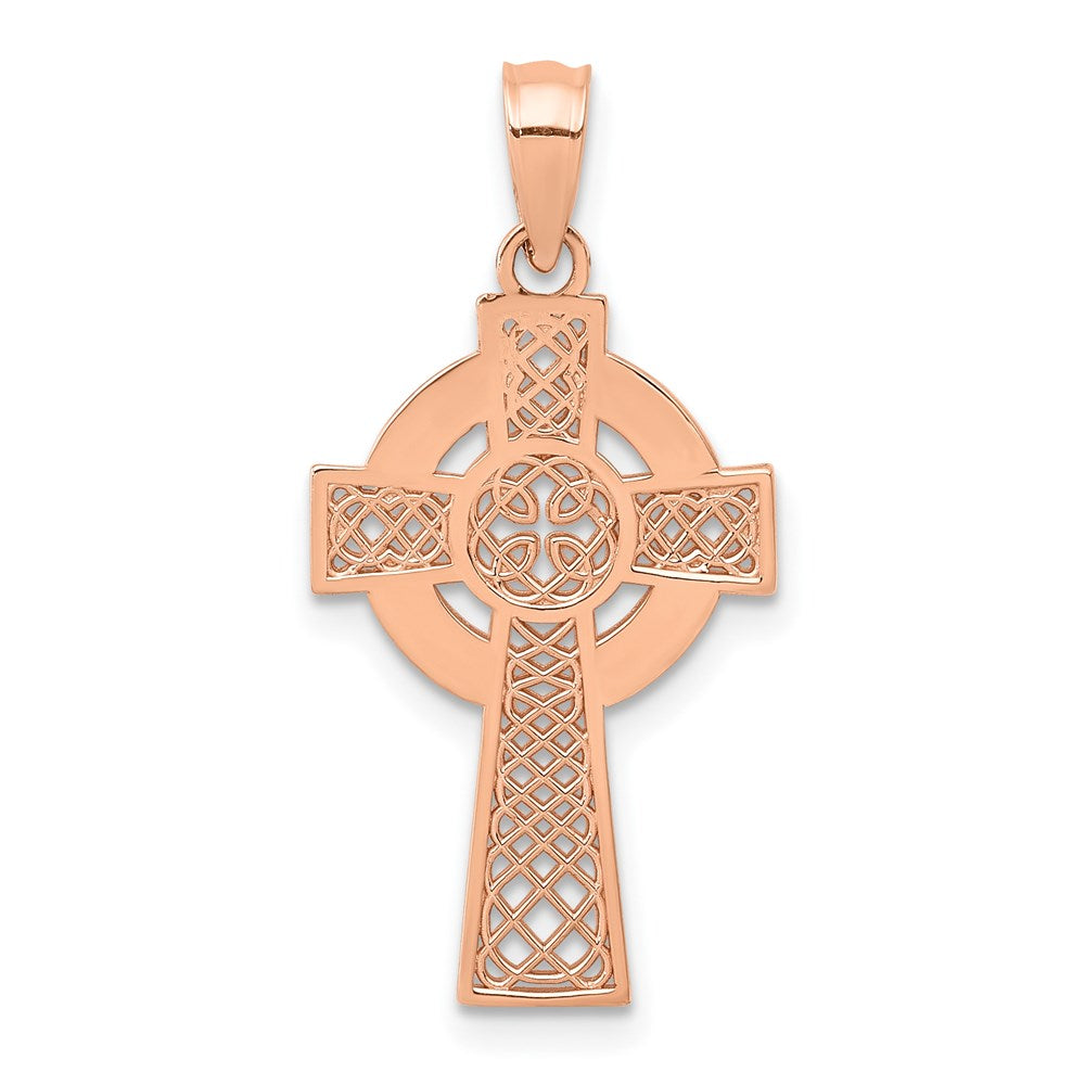 Polished;14k Rose gold;Textured;Textured back