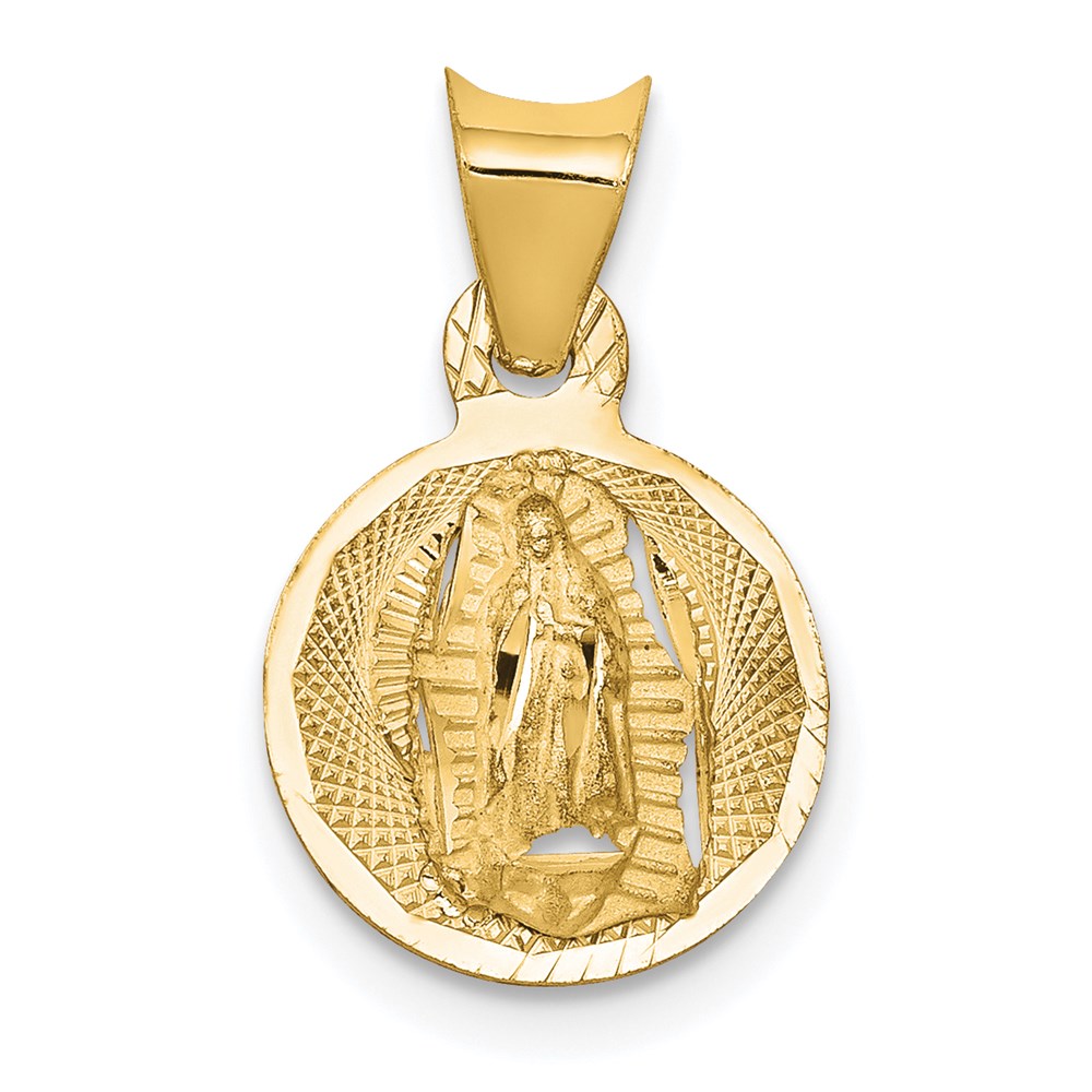 14k Yellow gold;Engravable;Polished & satin;Diamond Cut