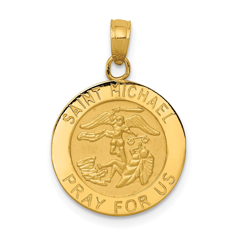 14k Yellow gold;Engravable;Polished back;Polished & satin