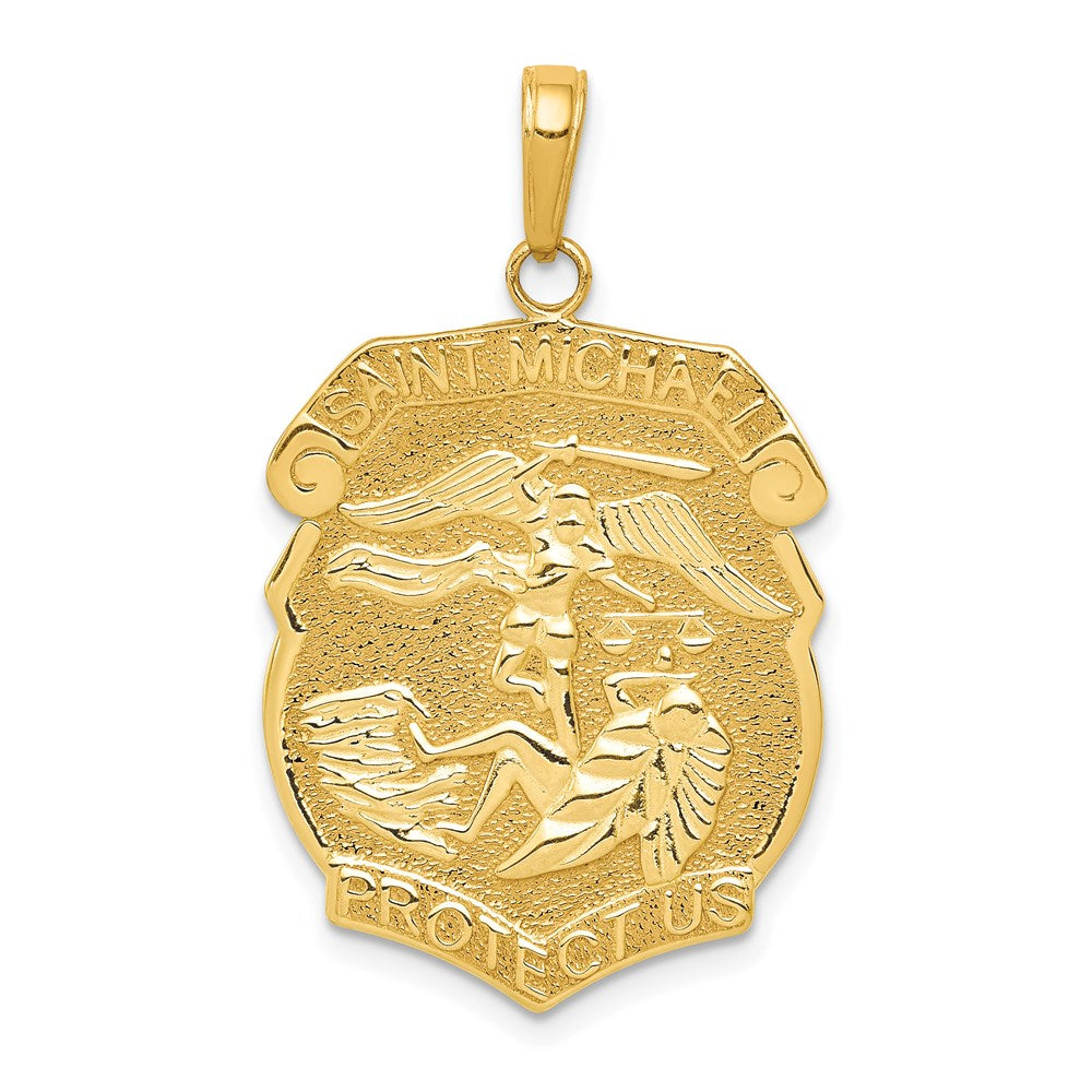 Solid;Polished;14k Yellow gold;Engravable;Polished back;Textured