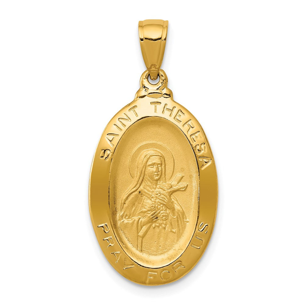 14k Yellow gold;Polished back;Polished & satin