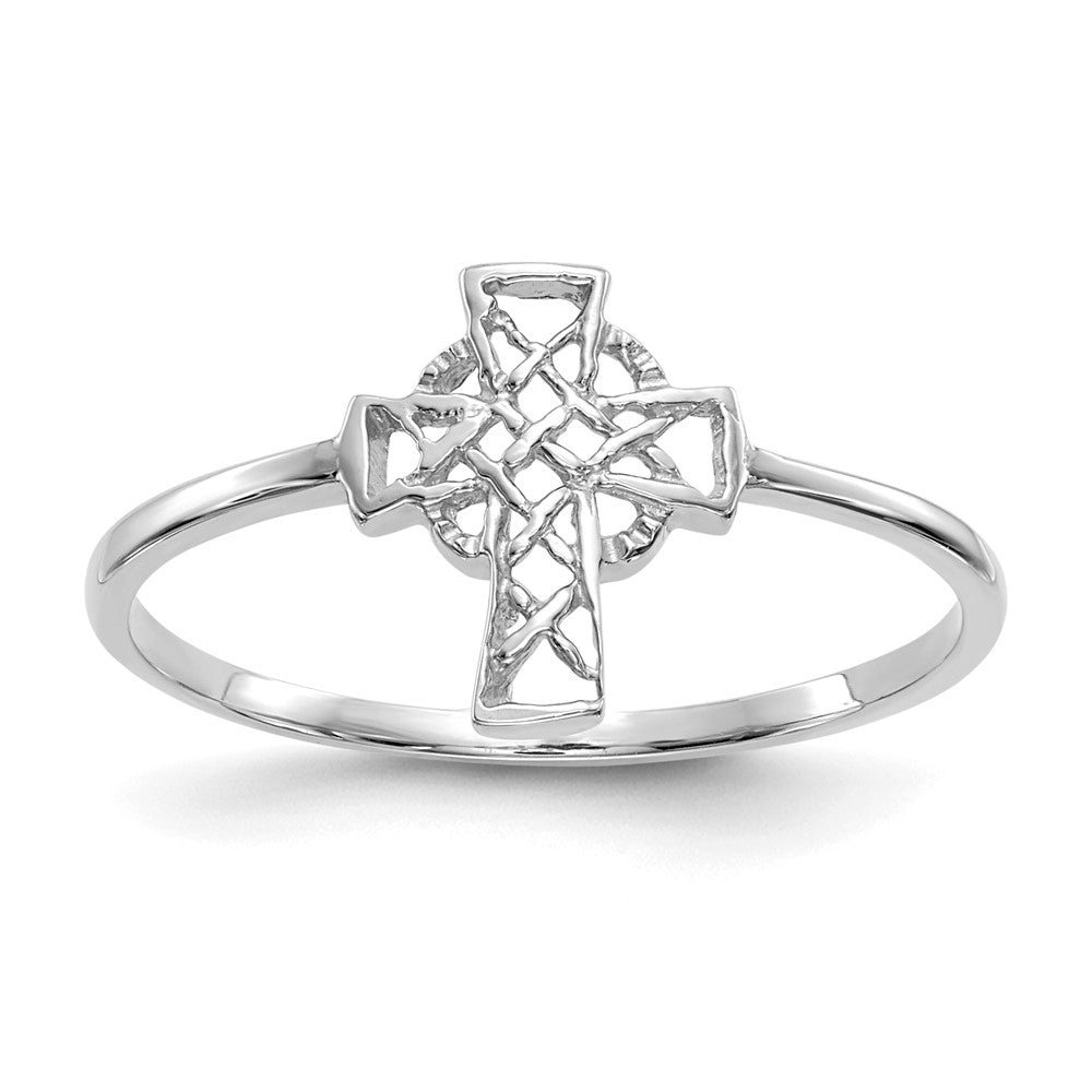 Polished;14K White gold