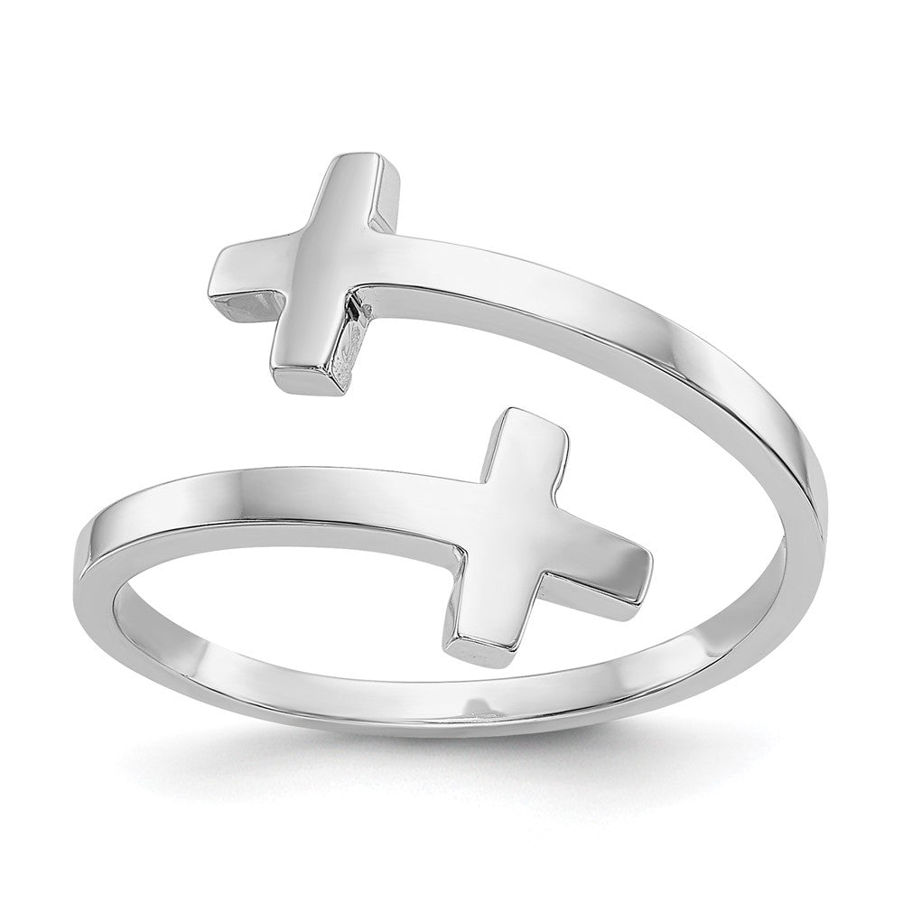 Polished;14K White gold