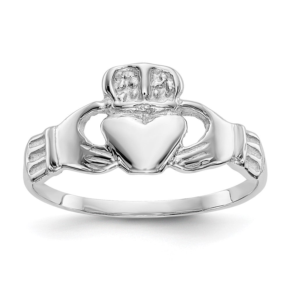 Casted;Polished;14K White gold