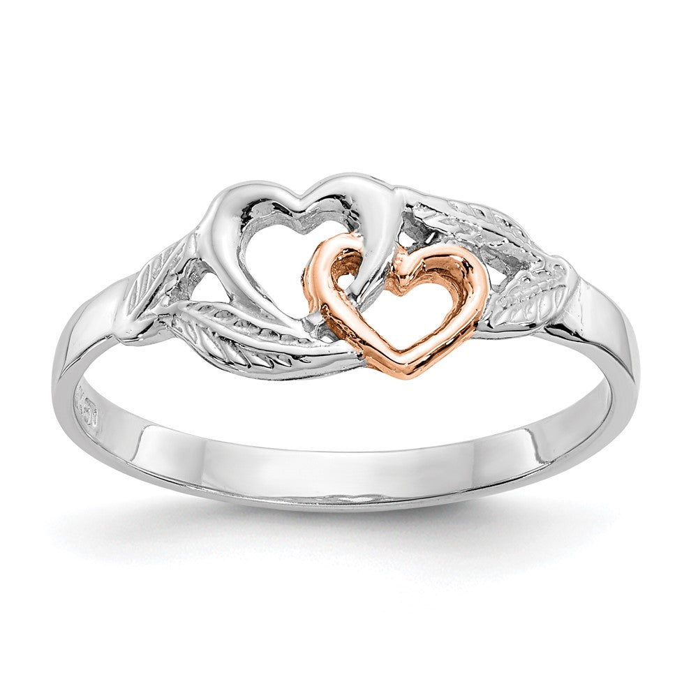 Casted;Polished;14K Two-tone;Textured;Cut-out