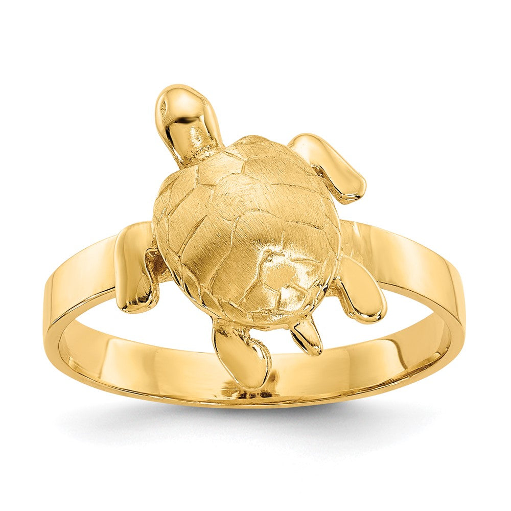 Solid;Casted;Polished;14k Yellow gold;Textured