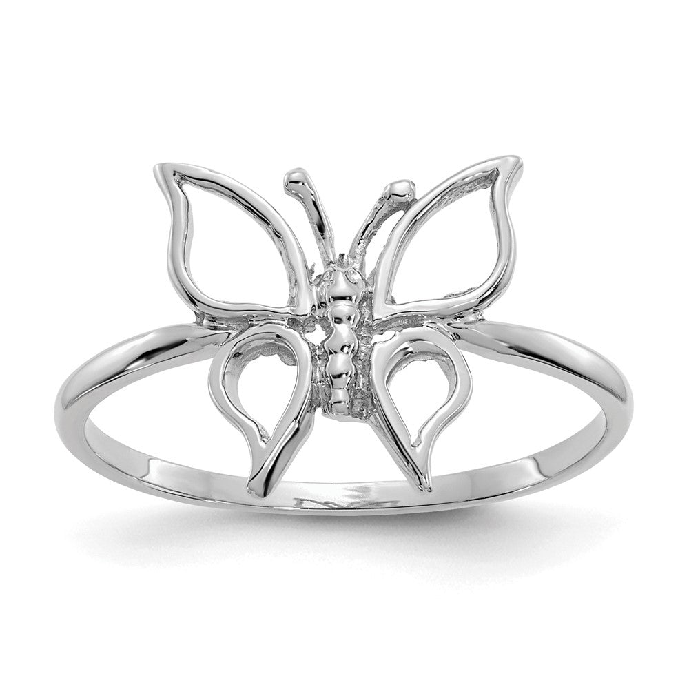 Polished;14K White gold