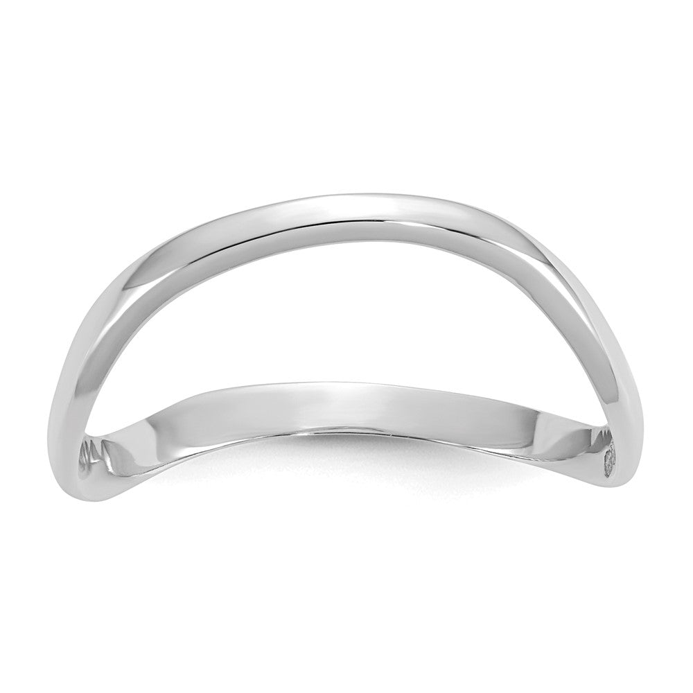 Solid;Polished;14K White gold