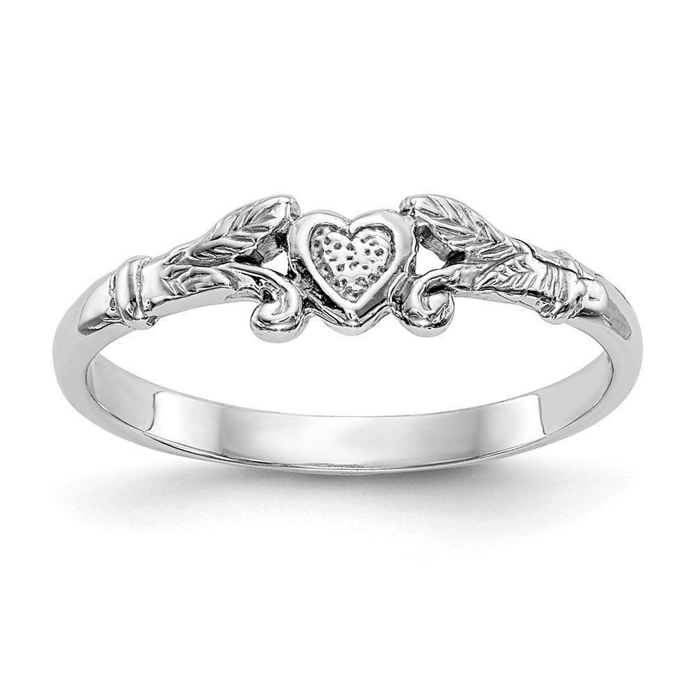 Solid;Polished;14K White gold;Flat back