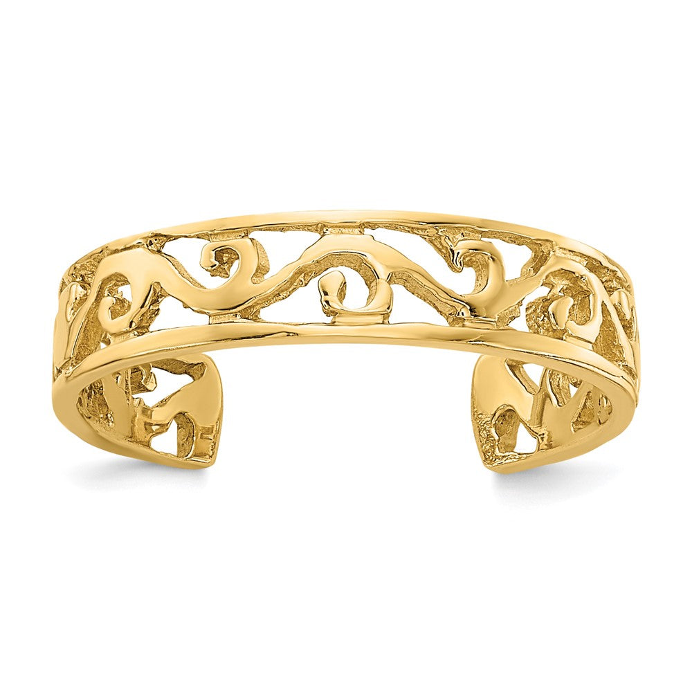 Diamond-cut;Polished;14k Yellow gold