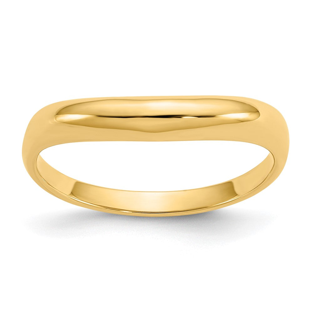 Casted;Polished;14k Yellow gold;Open back