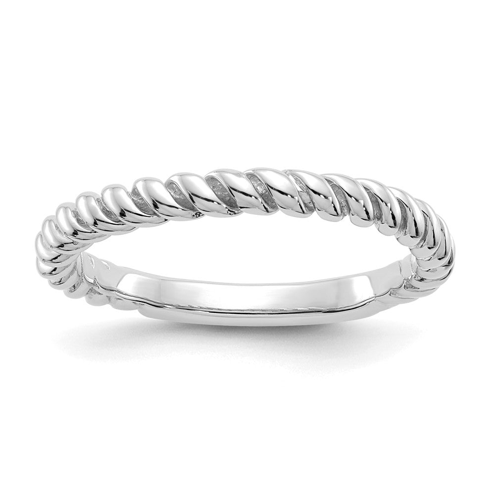 Casted;Polished;14K White gold