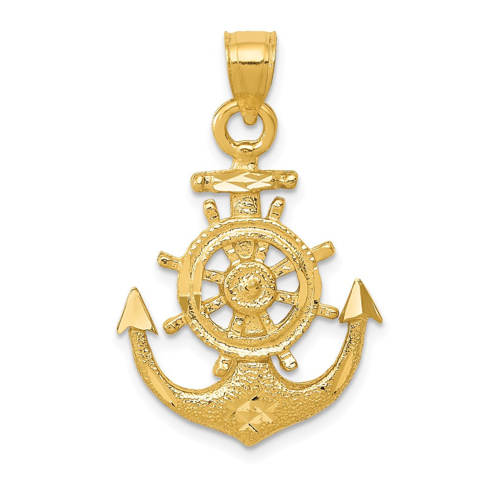 14k Yellow gold;Concave