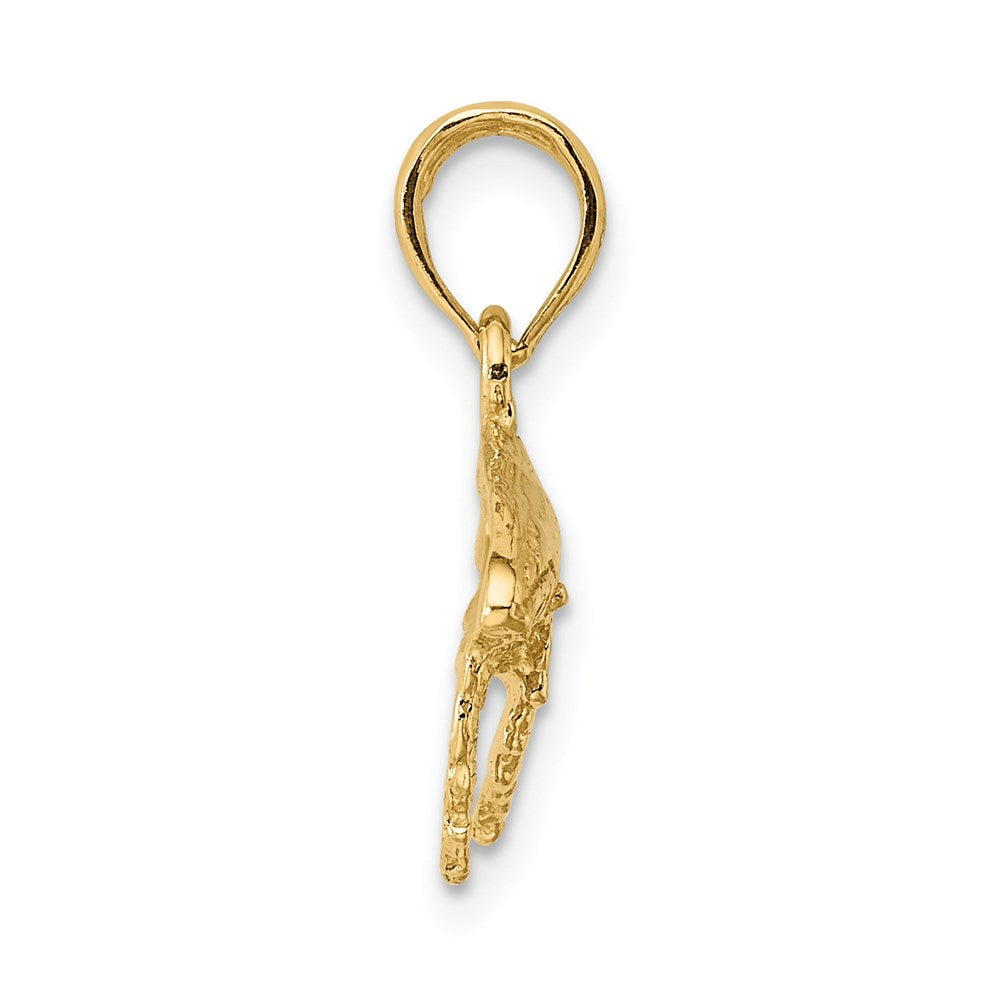 14K 2-D Humpback Whale Charm
