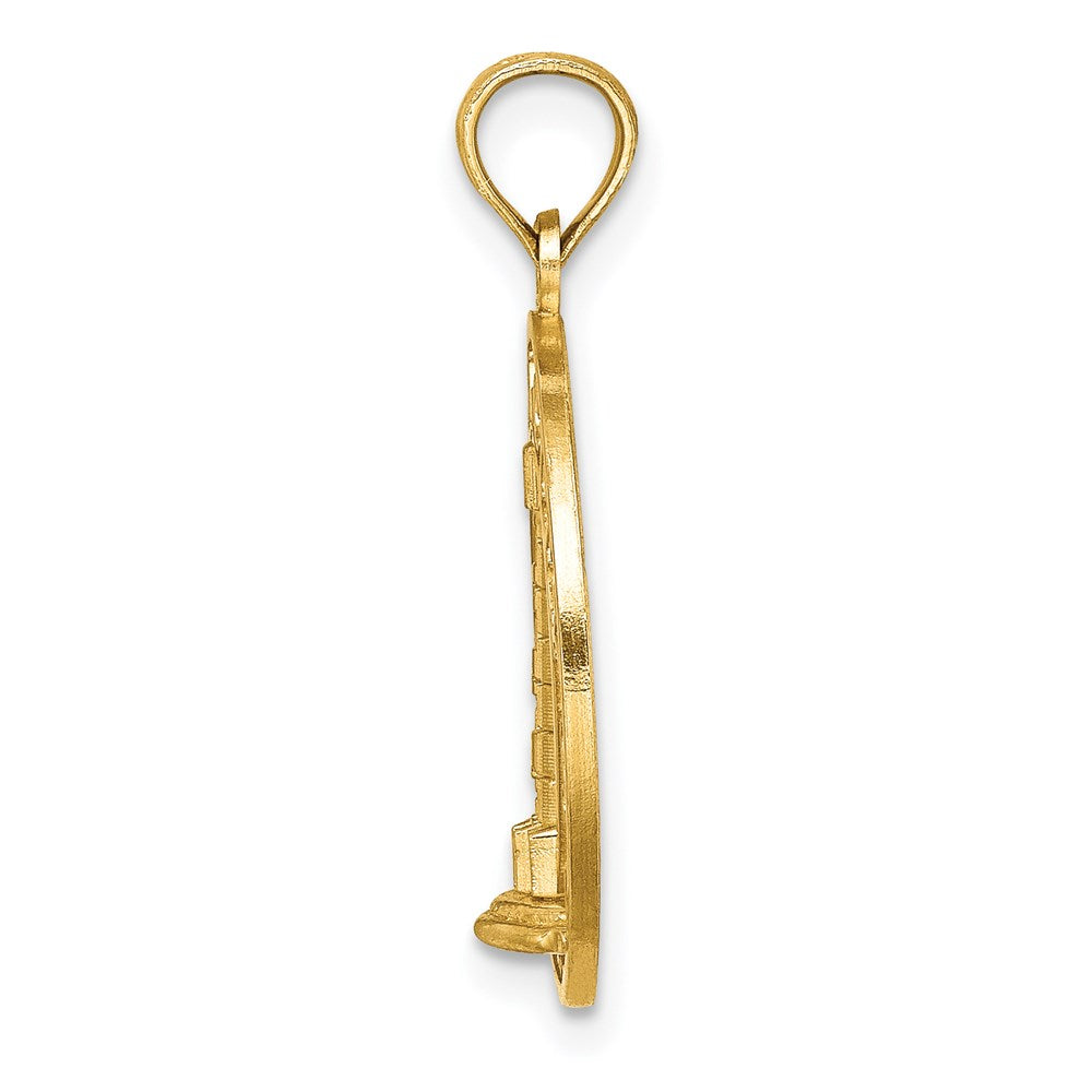 14K OCEAN CITY with Lighthouse Charm