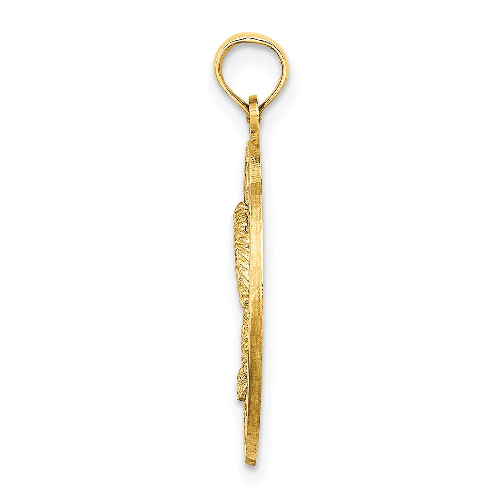 14K MYRTLE BEACH with Palm Tree Circle Charm