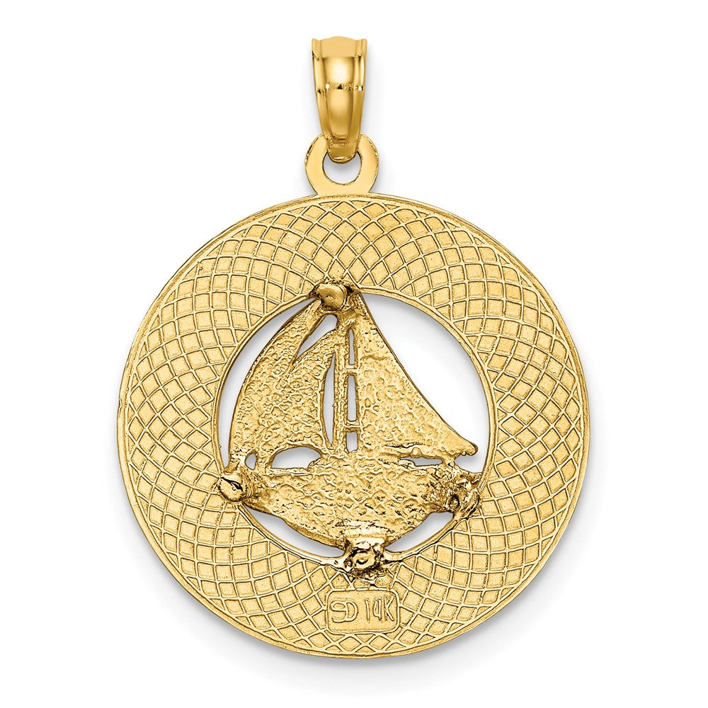 14K NEWPORT RHODE ISLAND with Sailboat Charm