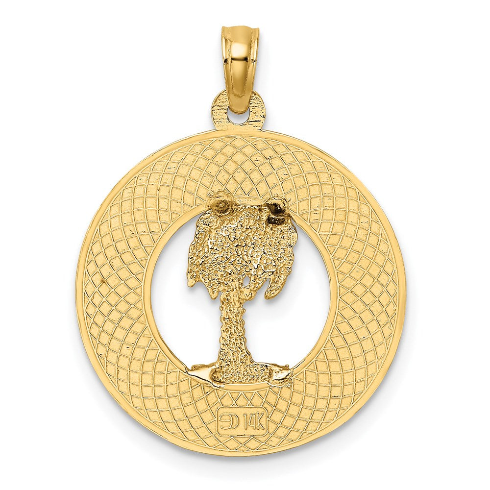 14K CHARLESTON Palm Tree Charm