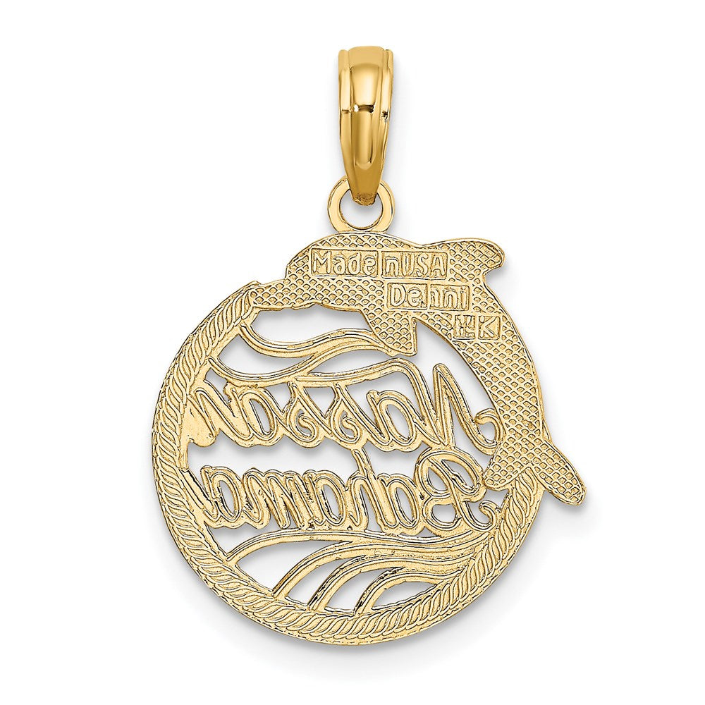 14K NASSAU BAHAMAS Dolphin Charm