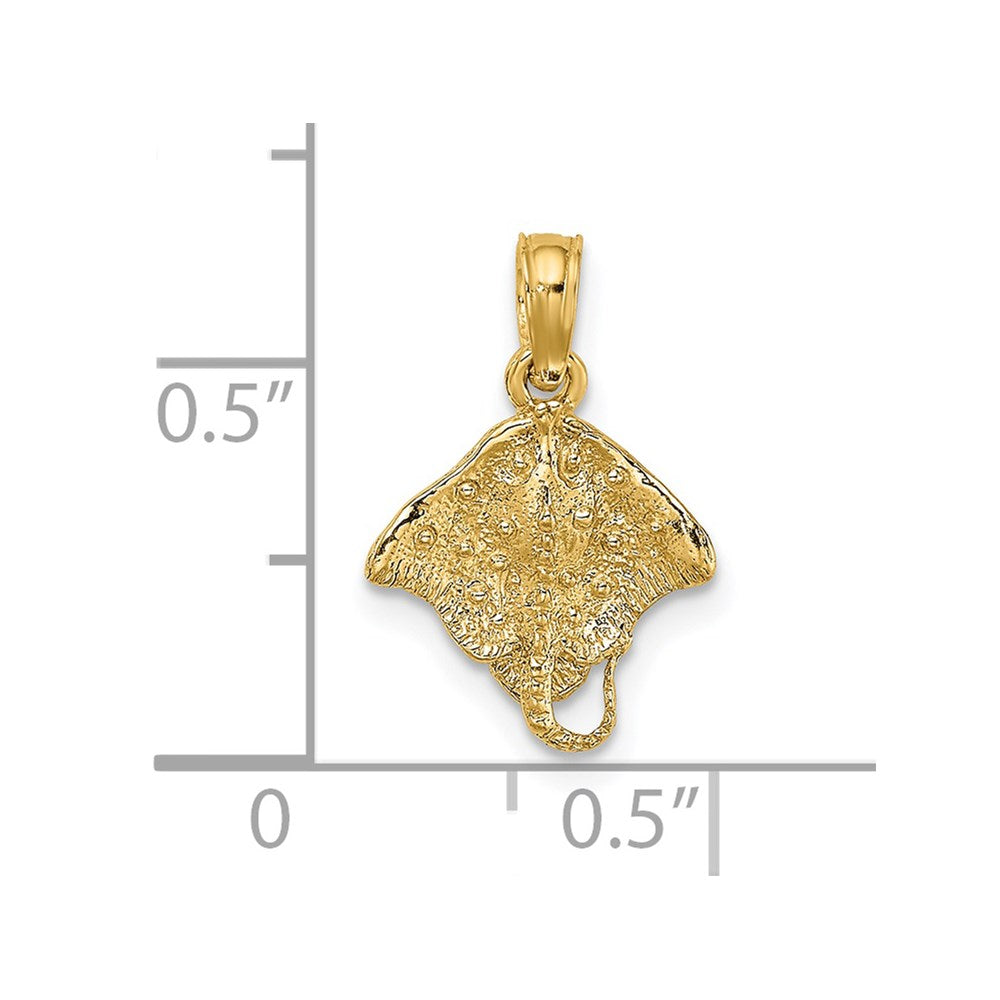 14K Mini Stingray Charm