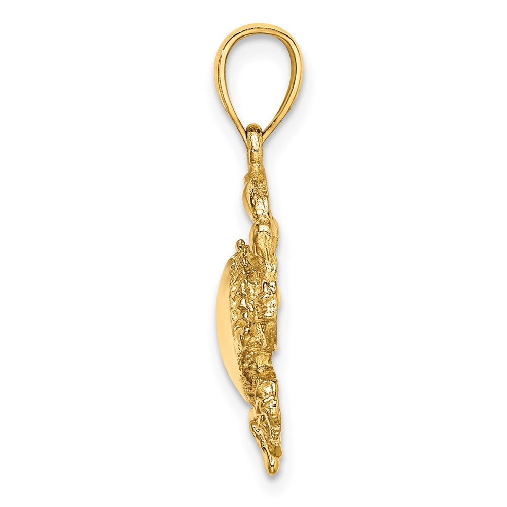 14K Crab Charm