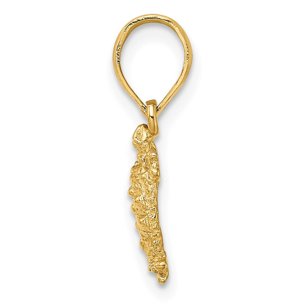 14K Mini Land Turtle Charm