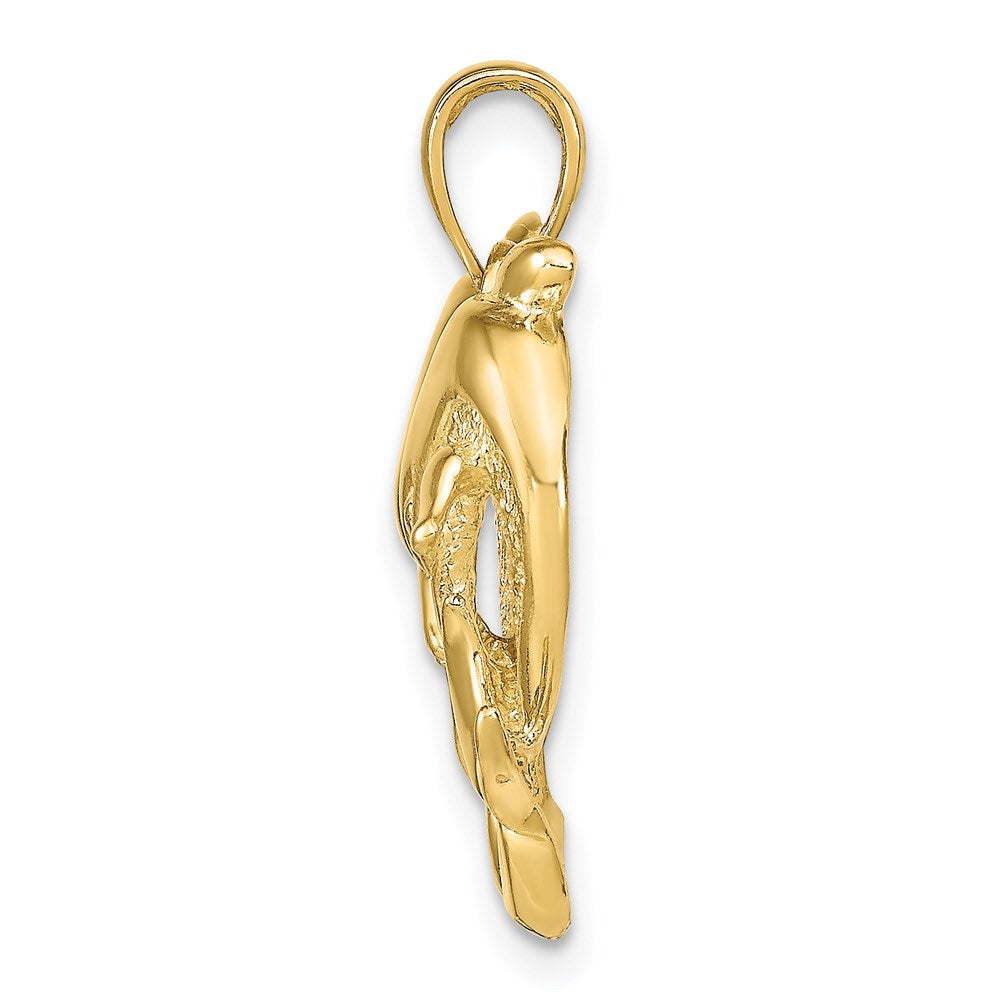 14k Twin Dolphins Pendant