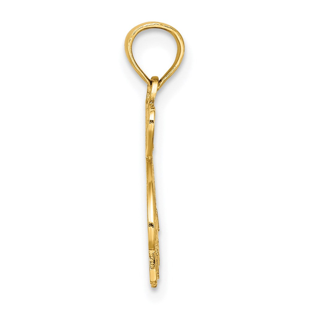 14K I HEART SIESTA KEY with Dolphin Charm