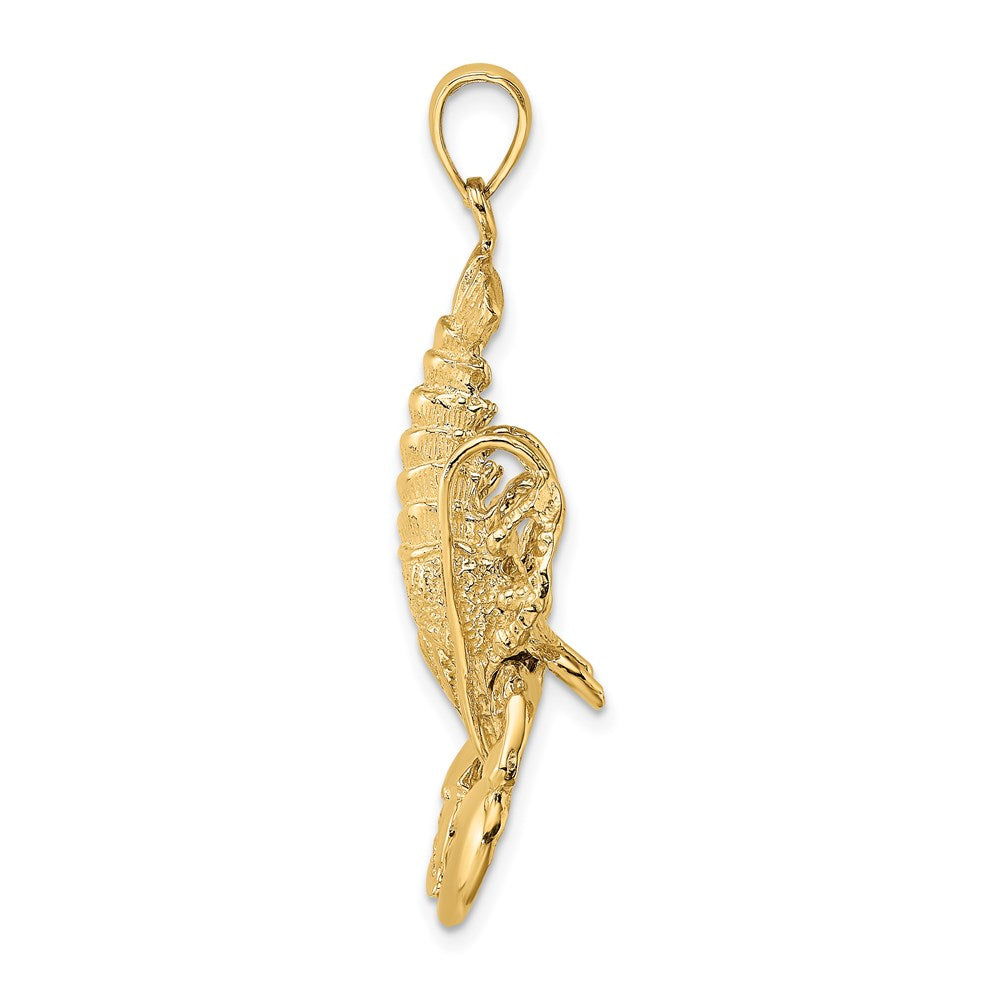 14K Large Lobster with Moveable Claws Pendant