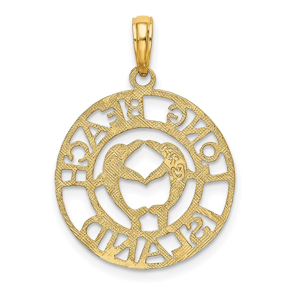 14K LONG BEACH ISLAND with Dolphins Charm