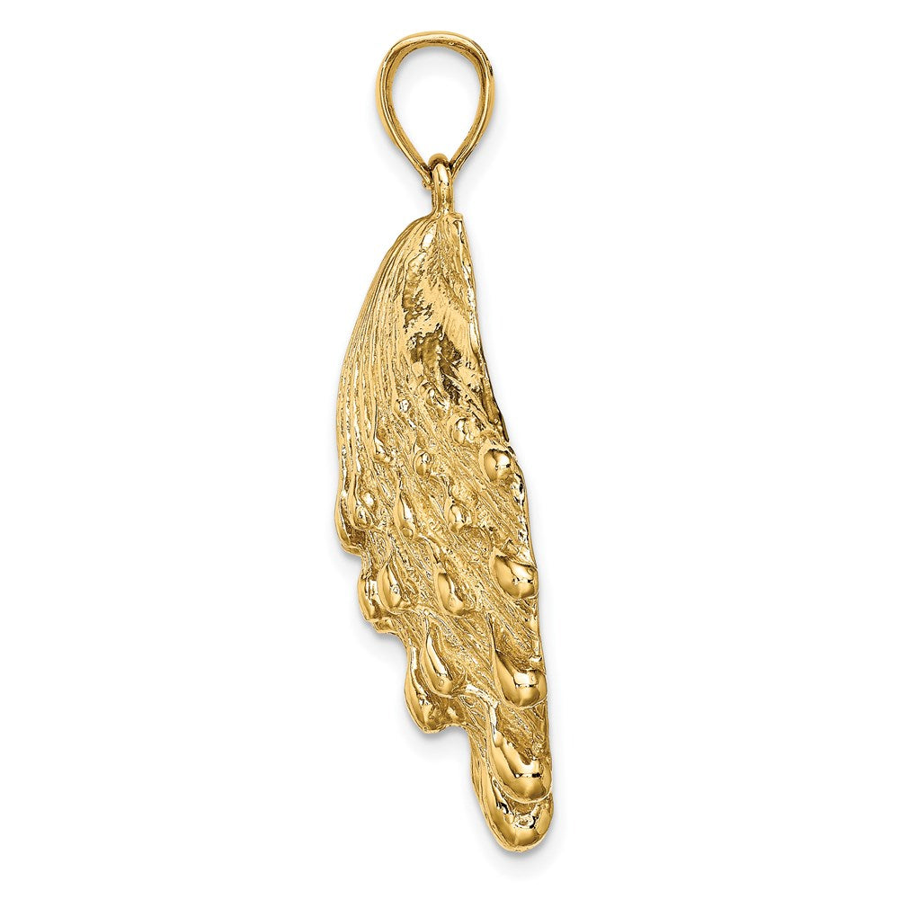 14K Large Lion's Paw Shell Charm