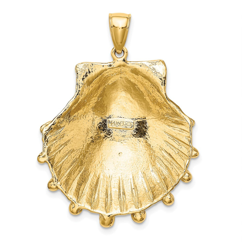 14K Large Lion's Paw Shell Charm