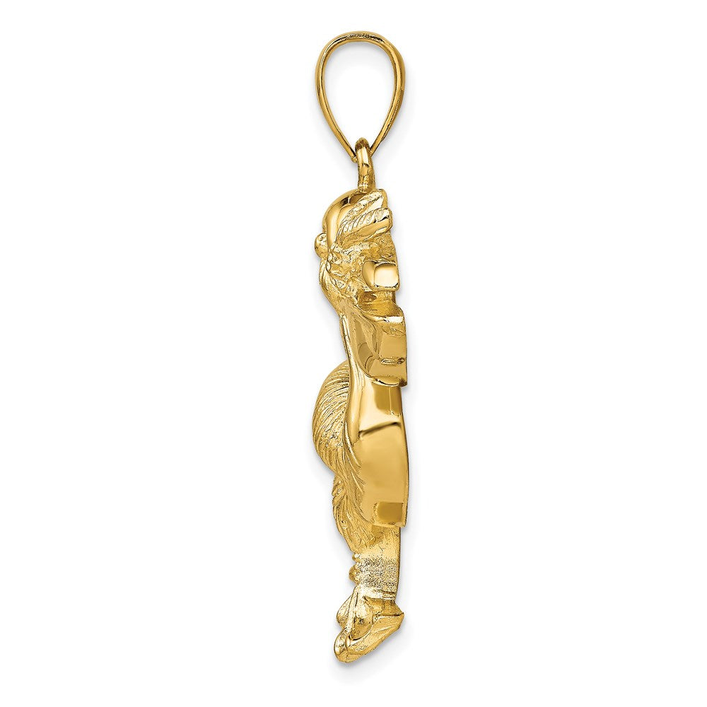 14K Large Pelican with Fish In Mouth Charm