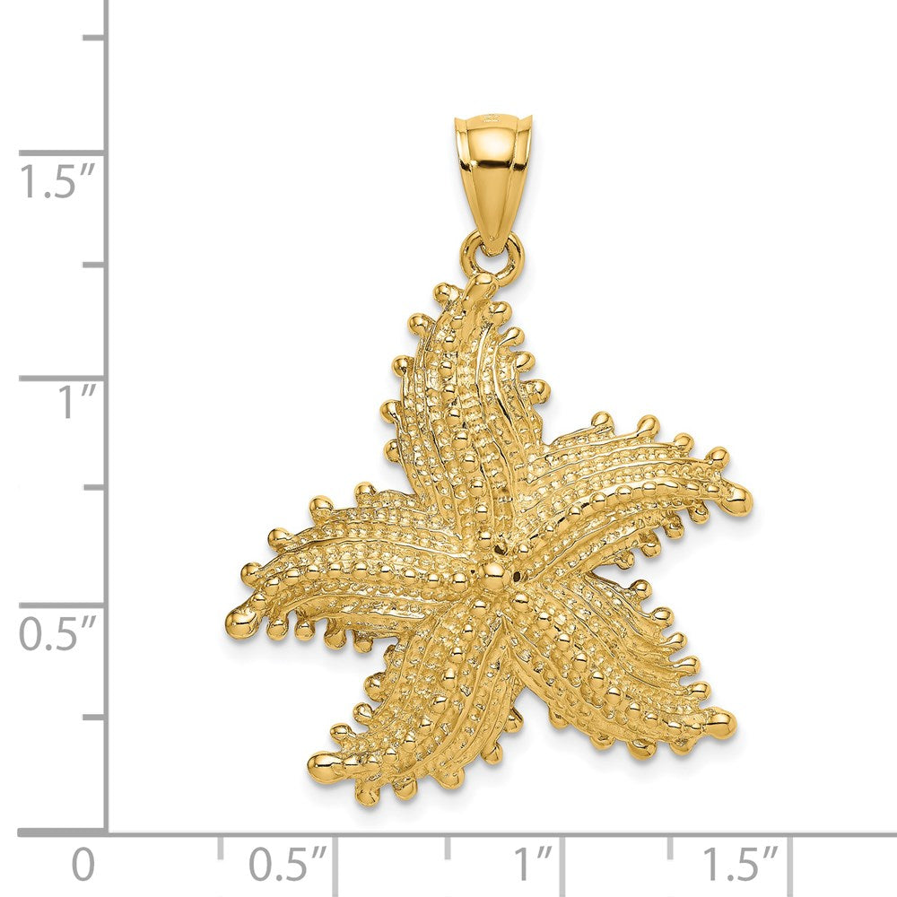 14K Large Starfish Charm