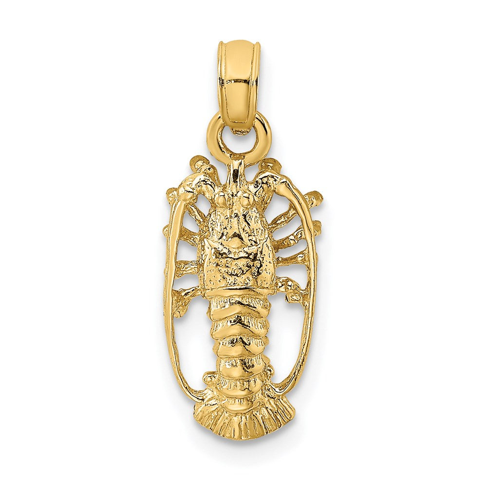 14K Small Florida Lobster Charm