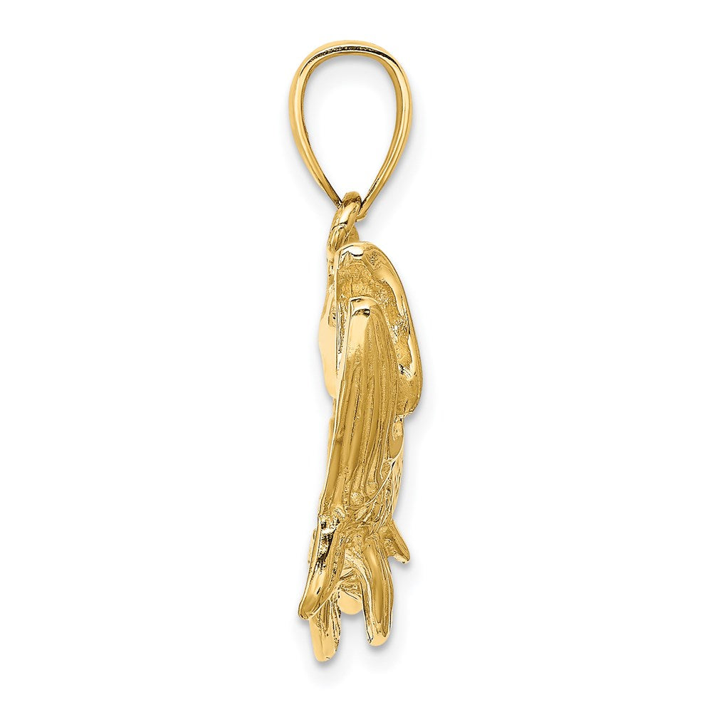 14K Large Tarpon Fish with Open Mouth Charm