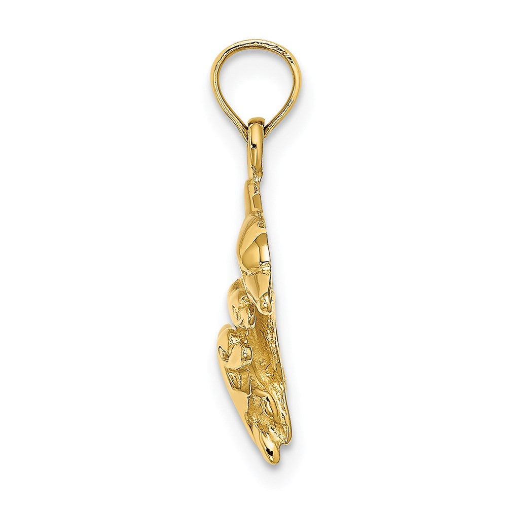 14K Dolphin with 2 Baby Dolphins Charm