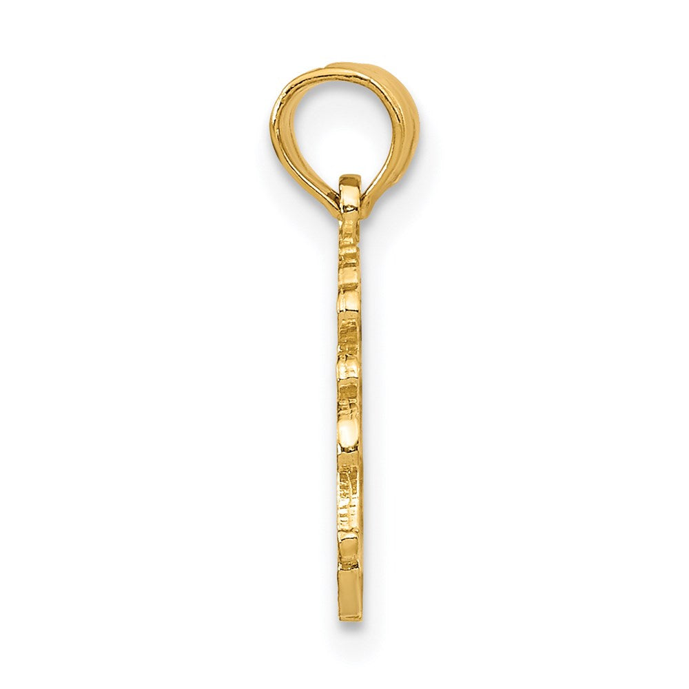 14K LAS VEGAS Script Charm