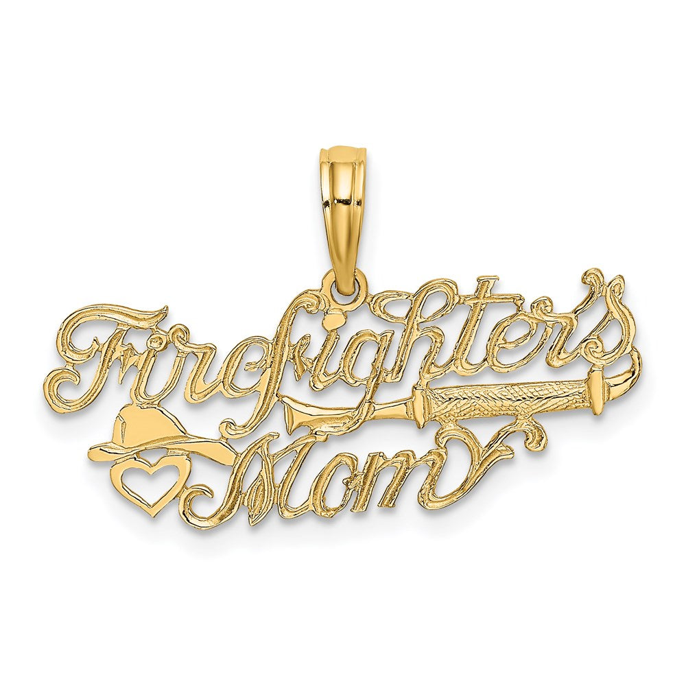 Solid;Casted;Polished;14k Yellow gold;Flat back;Textured