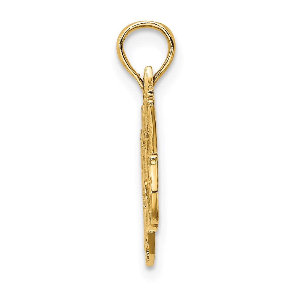 14k I HEART MY RETIRED FIREFIGHTER Charm