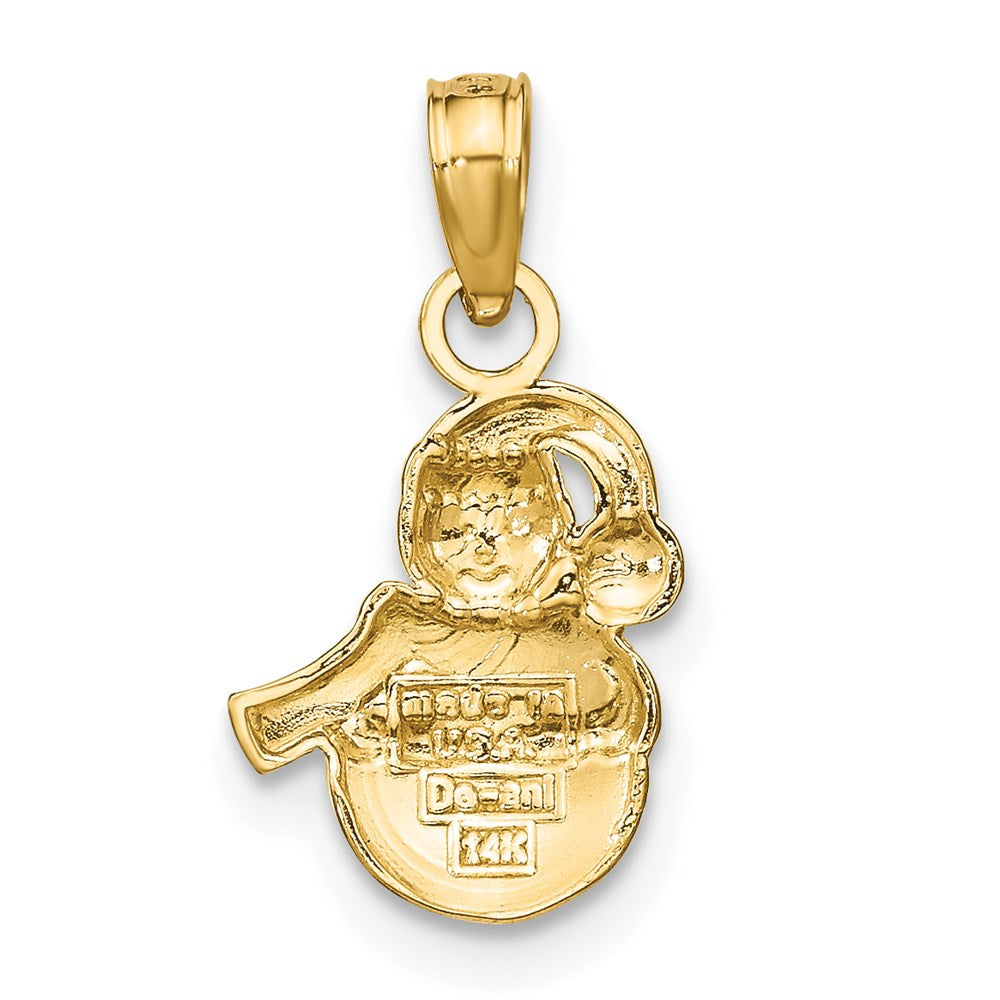 14K Snowman Charm