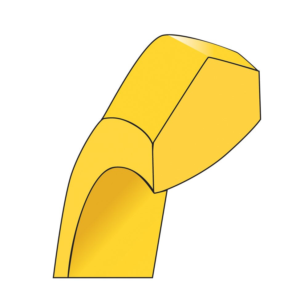 10k Yellow Gold 4mm Knife Edge Comfort Fit Wedding Band Size 12.5