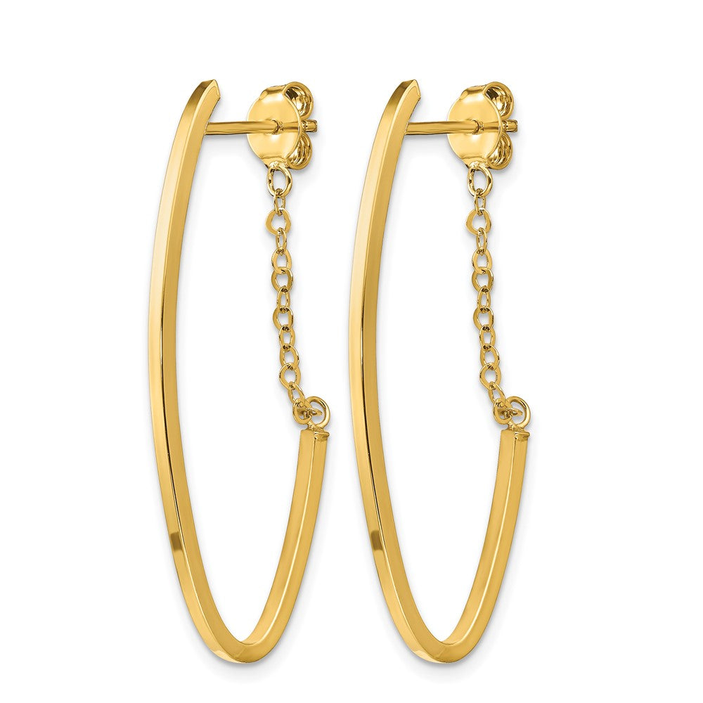 14k Polished Hoop Earrings
