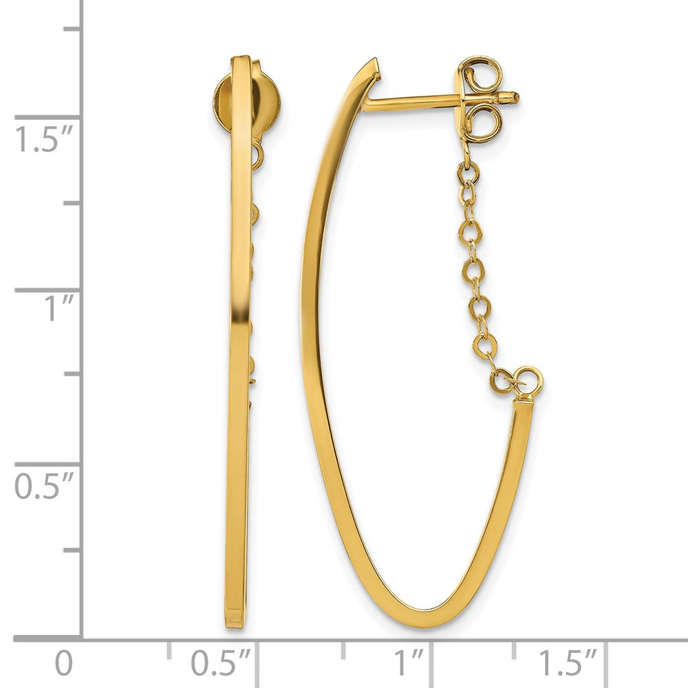 14k Polished Hoop Earrings
