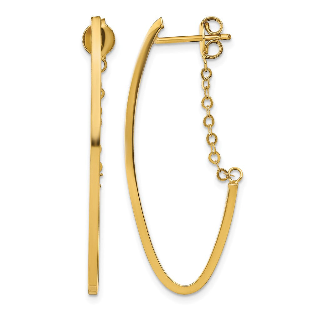 14k Polished Hoop Earrings