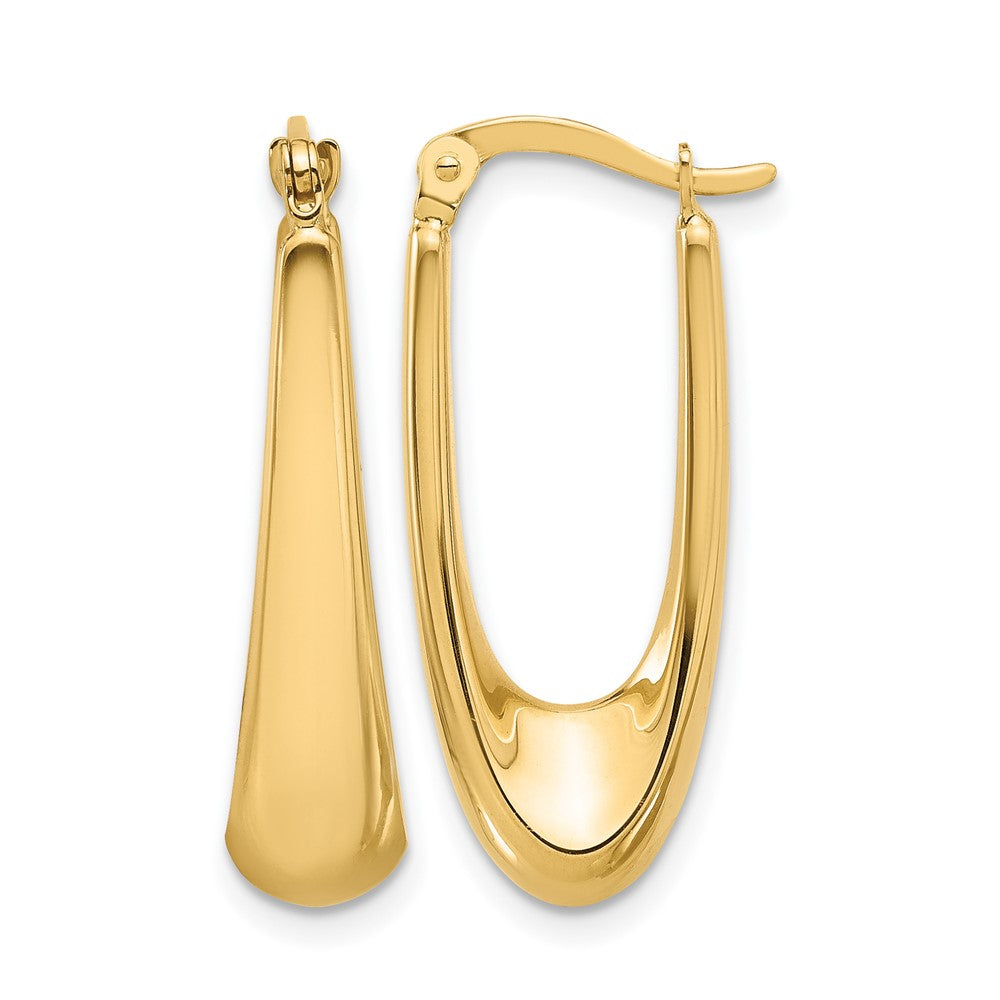 14K Polished Hoop Earrings