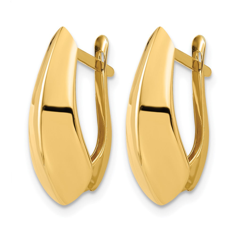 14K Polished Hoop Earrings
