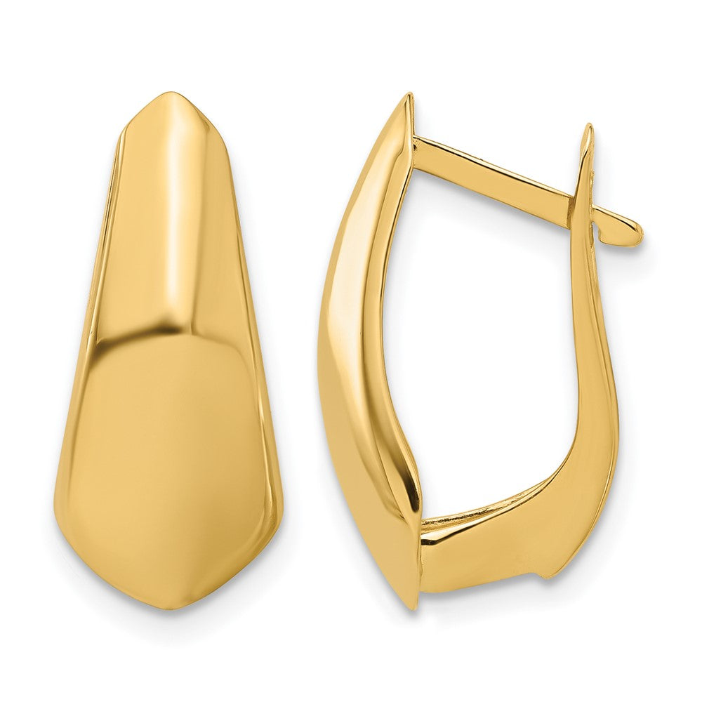 14K Polished Hoop Earrings