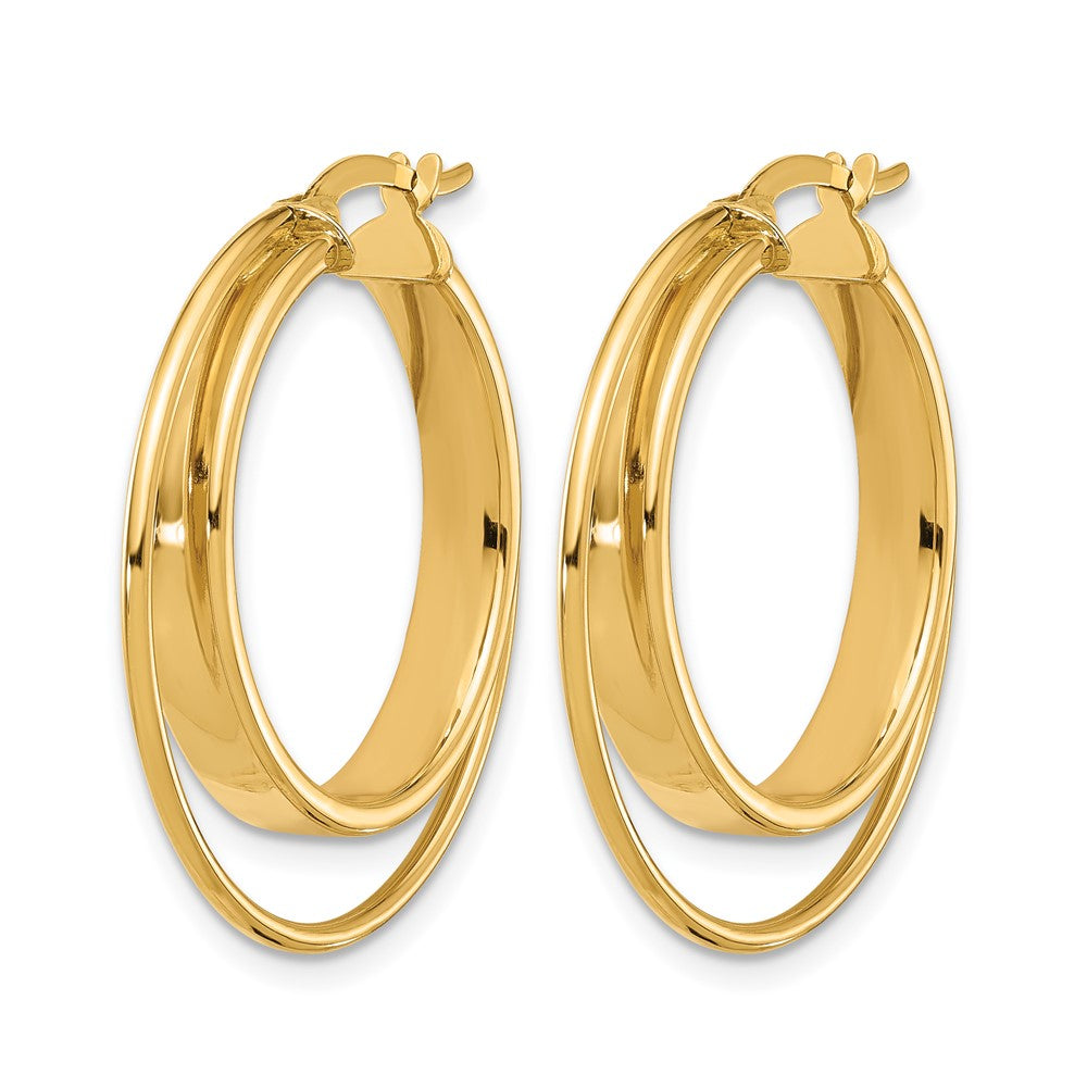 14K Polished Hoop Earrings
