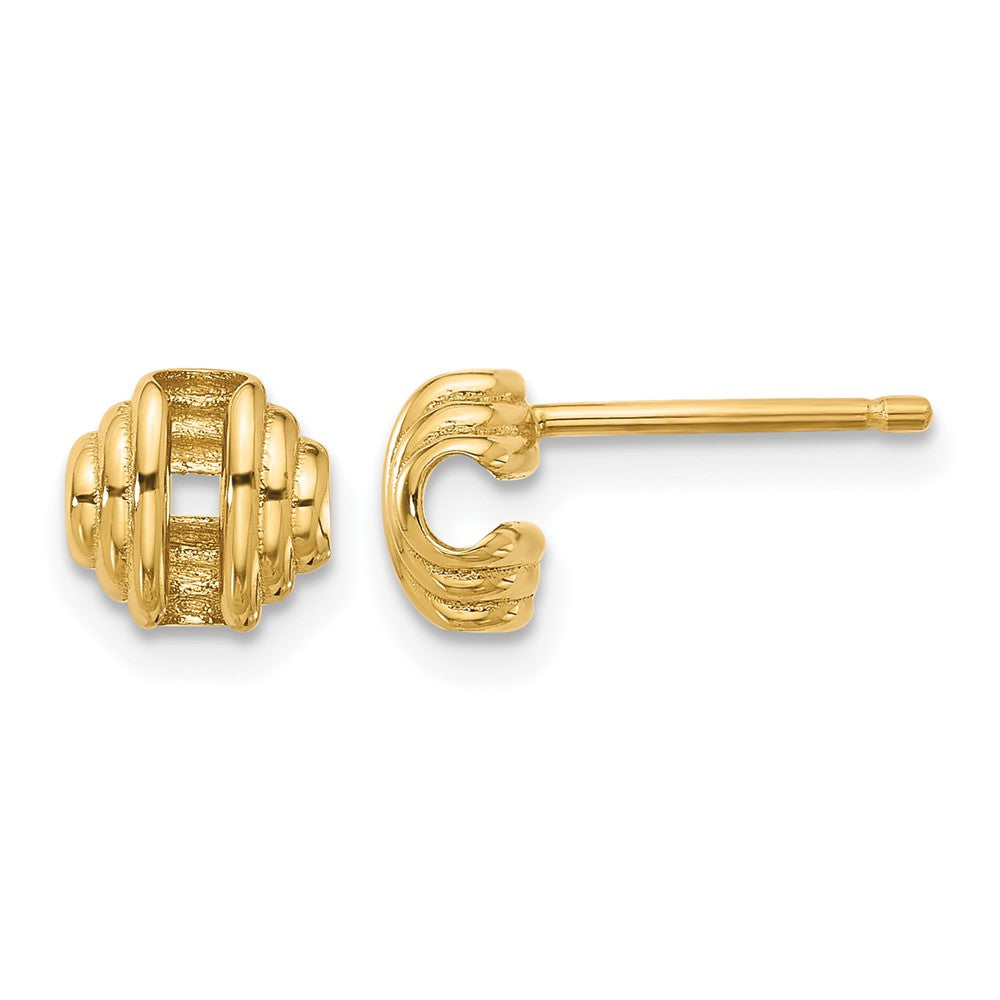 14K Polished Post Earrings